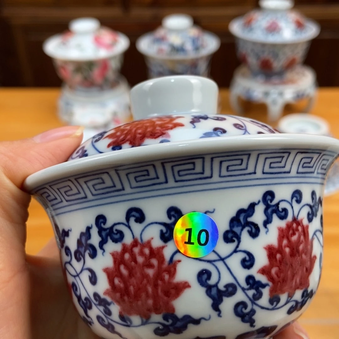 手绘现代茶具非古董