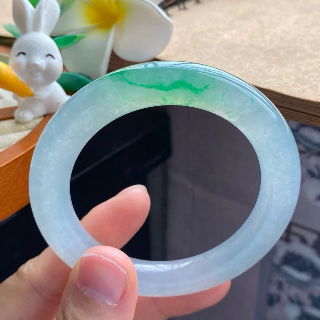 04.05批高货冰飘阳绿圆条2693号51.5-9.1-10 冰肌玉骨、天然翡翠