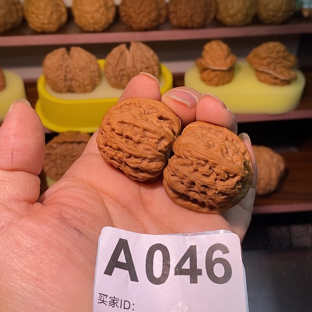 把件文玩核桃34全品白狮子