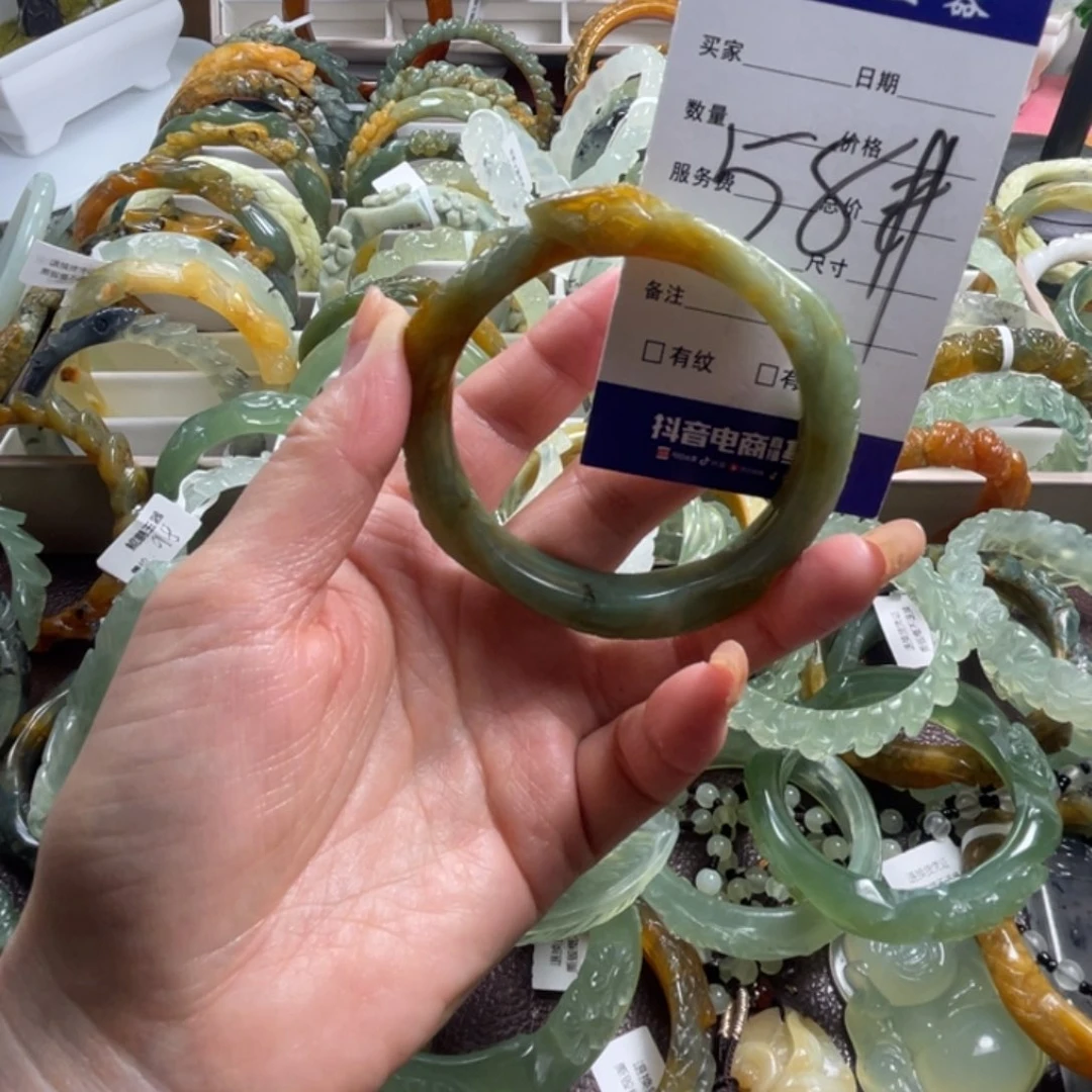 未镶嵌蛇纹石玉手镯