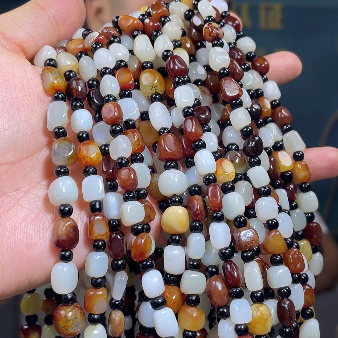 和田玉未镶嵌颈饰多样性发一件