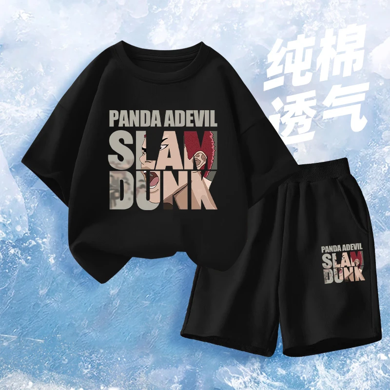 男童夏装套装2025新款中大童夏款帅气男孩时髦儿童运动夏季短袖潮