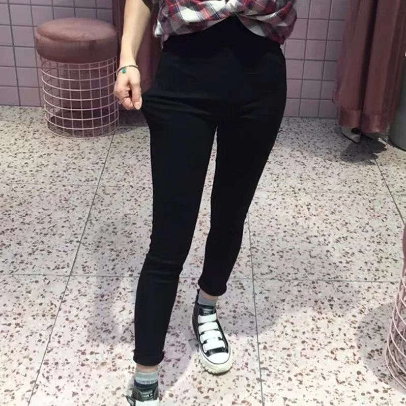 春季百搭显瘦小猫裤（裤长100左右）休闲小黑裤显高显腿长高弹力裤