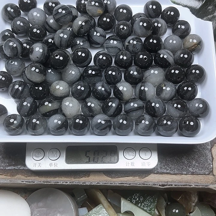 和田玉（糖玉）和田玉边角料9K金镶嵌水****饭