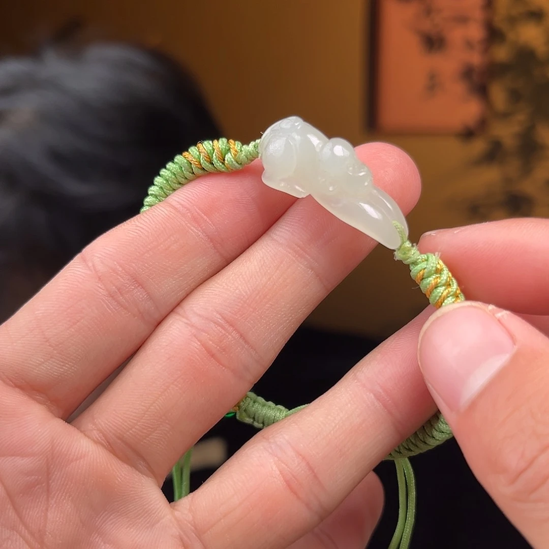 和田玉吊坠(不含链)未镶嵌猴牌
