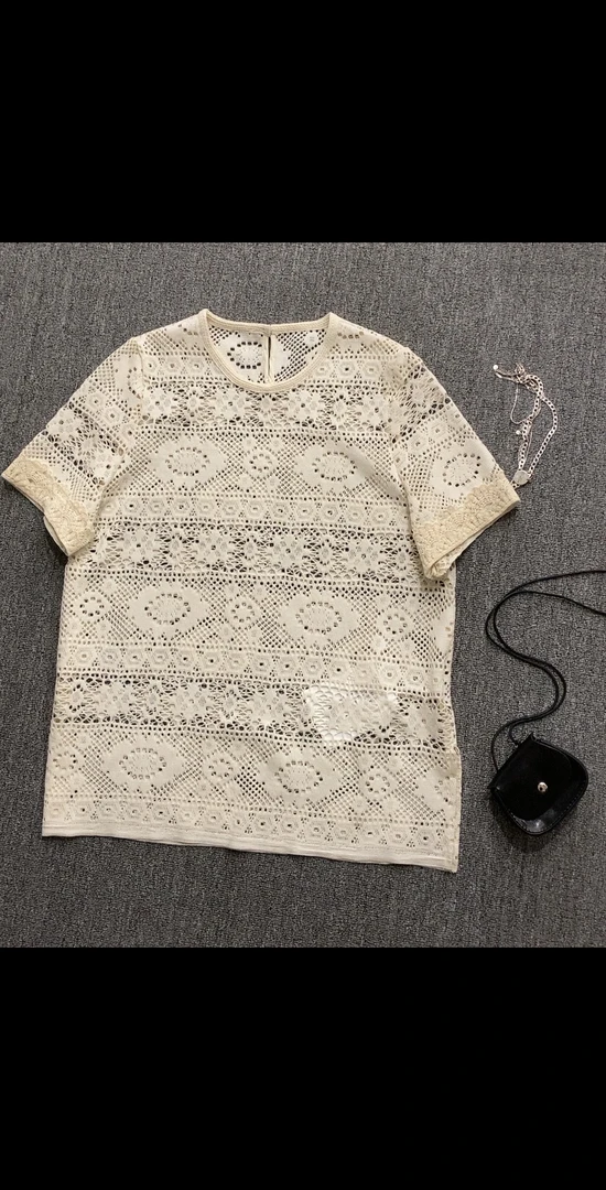 F683【PINGJIE】2025高货时尚宽松休闲潮流舒适百搭洋气短袖