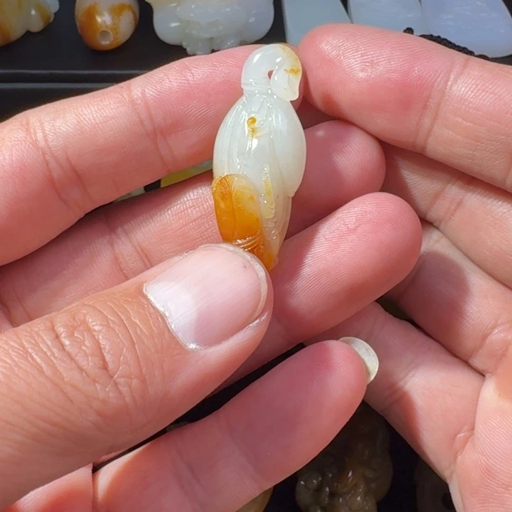 和田玉未镶嵌吊坠(不含链)
