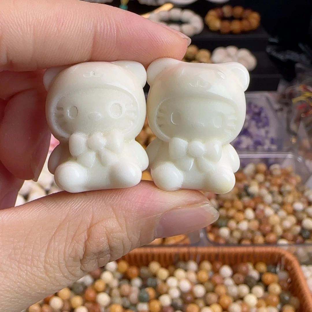 菩提根/象牙果手串全品牙果卡27-28小熊凯蒂猫2颗