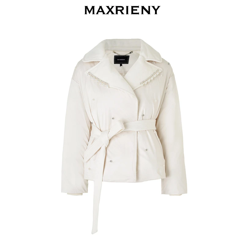 【达人专属】MAXRIENY【商场同款】白色宝诺冬羽绒服
