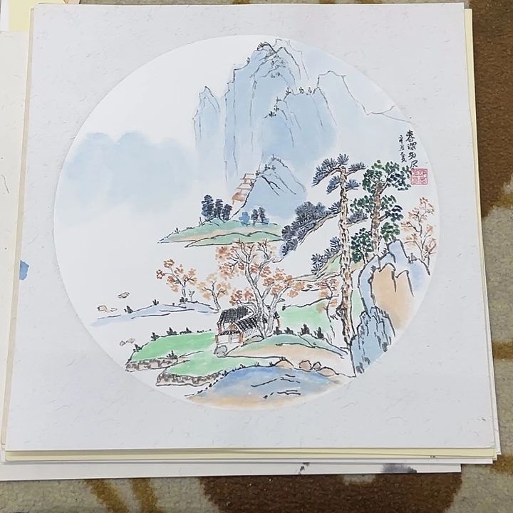 国画33-33卡纸作品艺