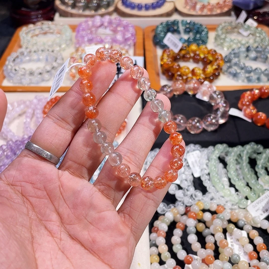 长石未镶嵌手链糖果阿鲁沙7mm