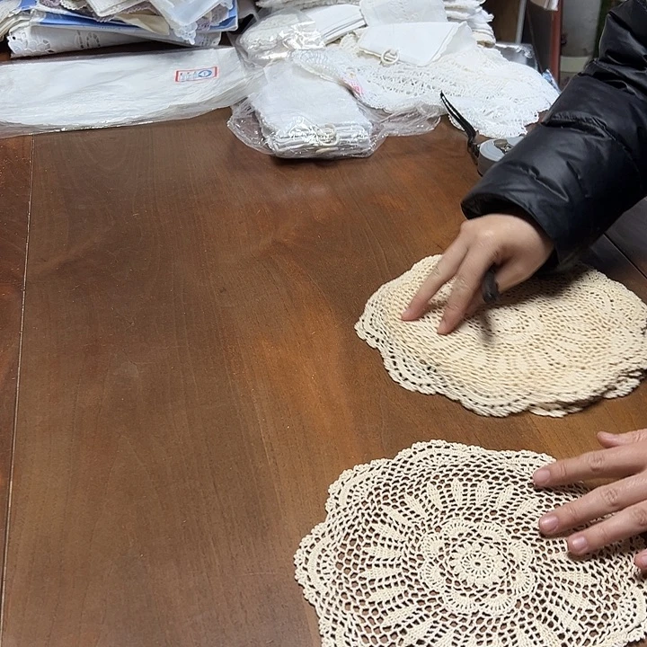 毛绒亚麻棉003-24圆5片