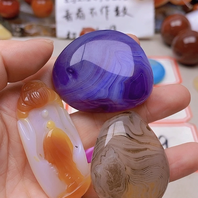 【闪购商品】未镶嵌玛瑙/玉髓珠宝半成品晴****)