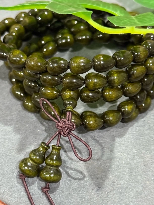 净庄阁文玩S107金丝楠108脖挂