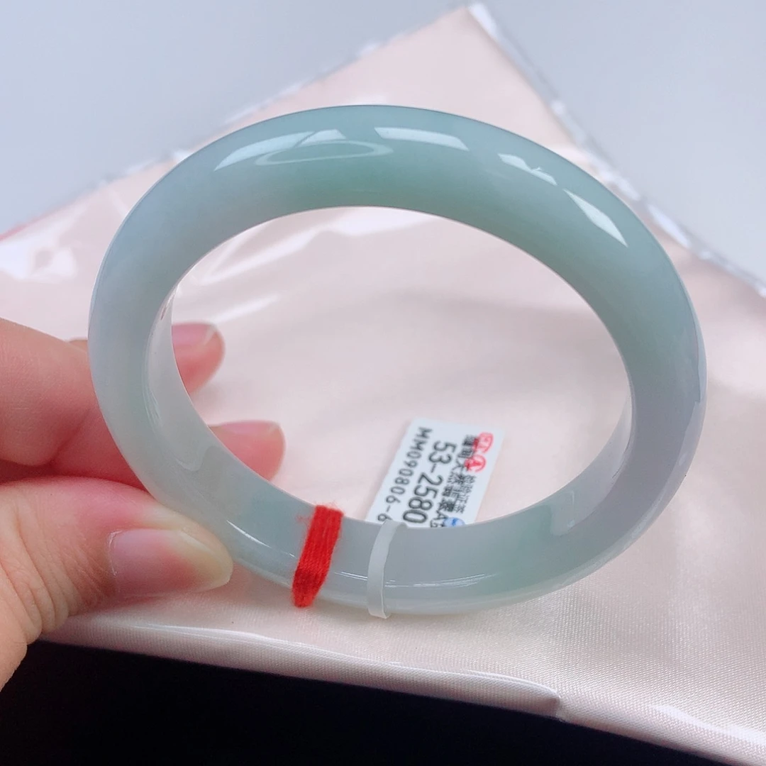 未镶嵌手镯翡翠53正圈