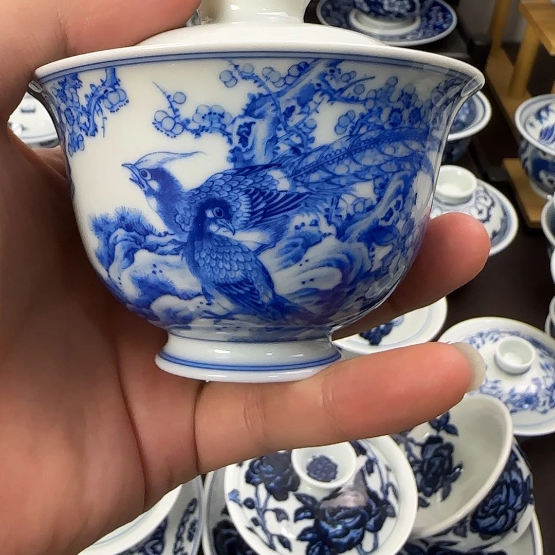全手绘景德镇陶瓷茶具