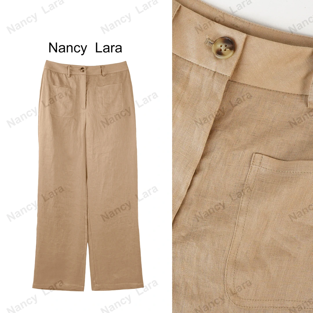 Nancy Lara 简约时尚收腰旅行者裤子 NL659XK516