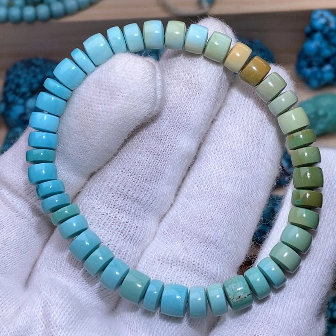 未镶嵌绿松石珠宝奇石6.3mm