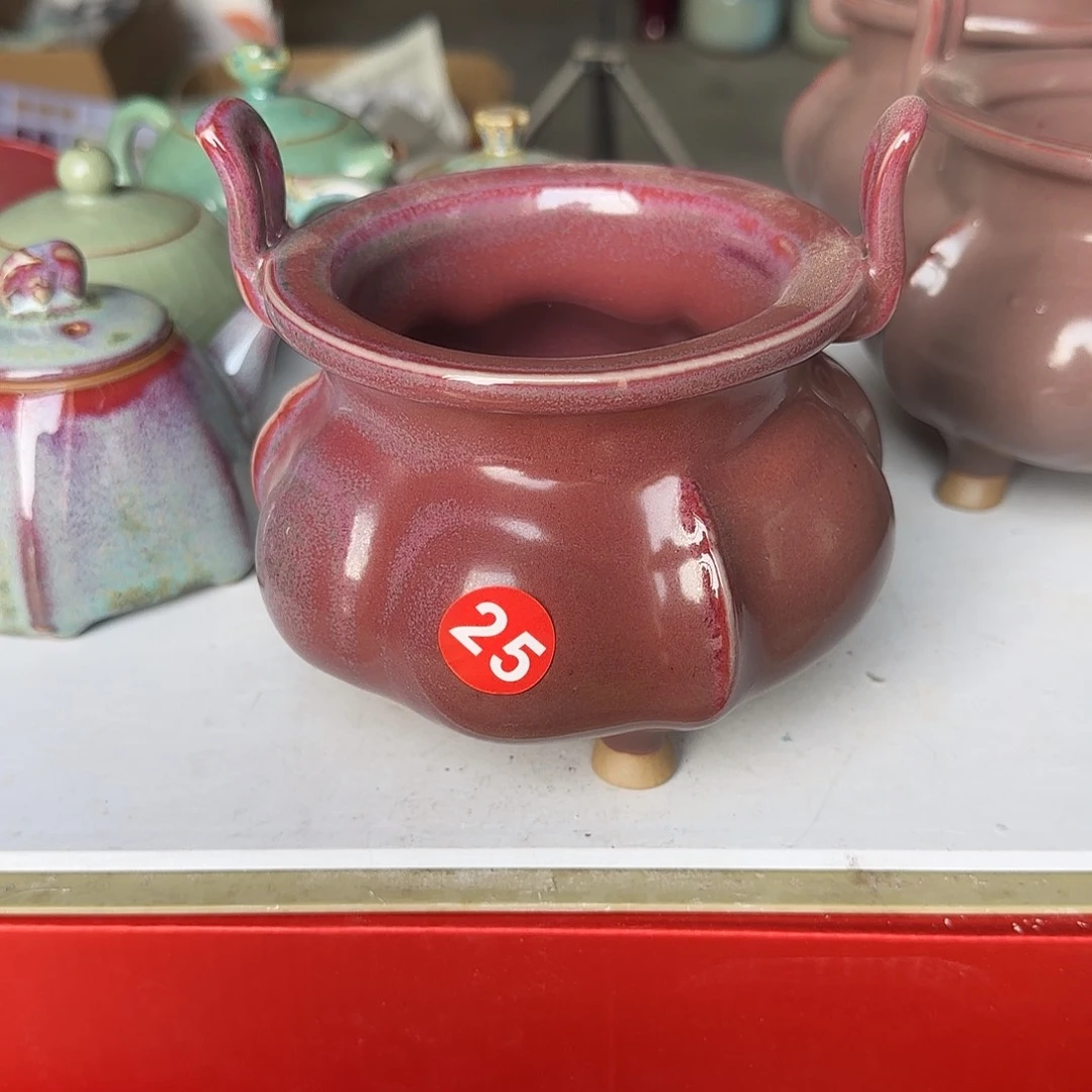 陶摆件郑家钧窑摆件微