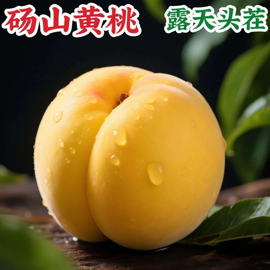 【顺丰包邮】砀山大黄桃新鲜水果毛桃露天桃脆软多汁现摘现发