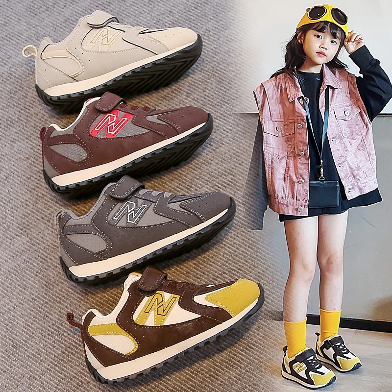 儿童运动鞋女童透气户外跑步鞋子2025春秋新款男童韩系休闲德训鞋