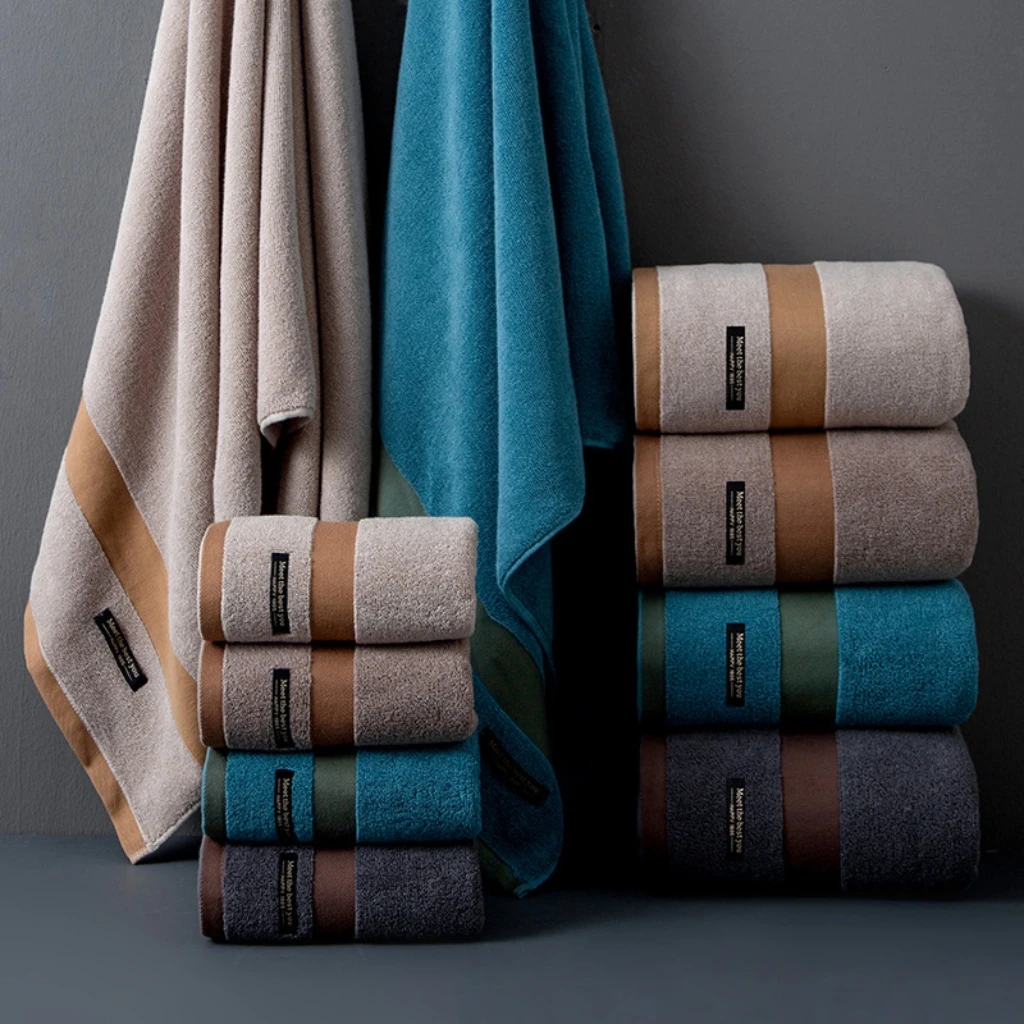 70*140a类纯棉男女款成人洗澡浴巾不掉毛不掉色超吸水酒店柔软