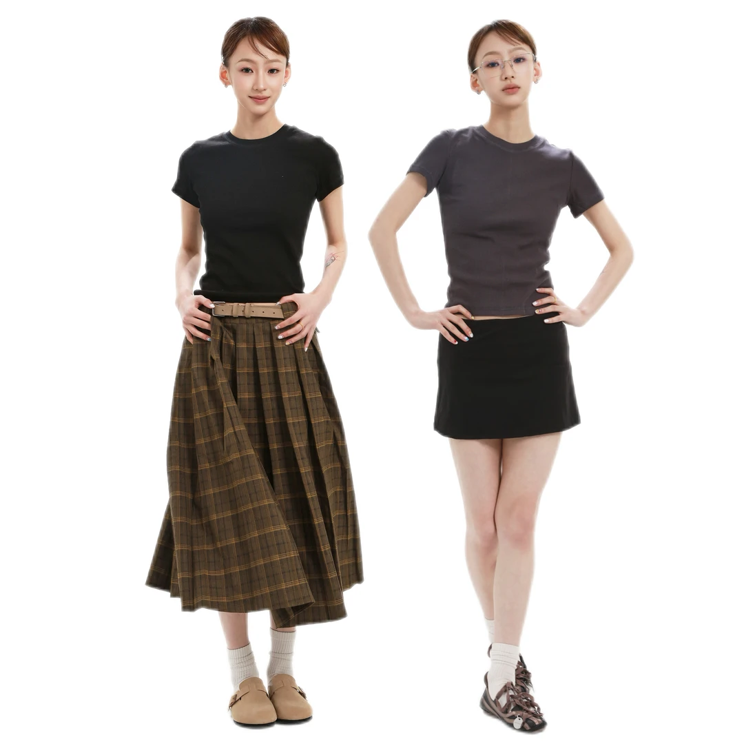 AFFLATUS BUG灵感漏洞 坑条圆领短袖! 经典慵懒修身舒适肌理感T恤