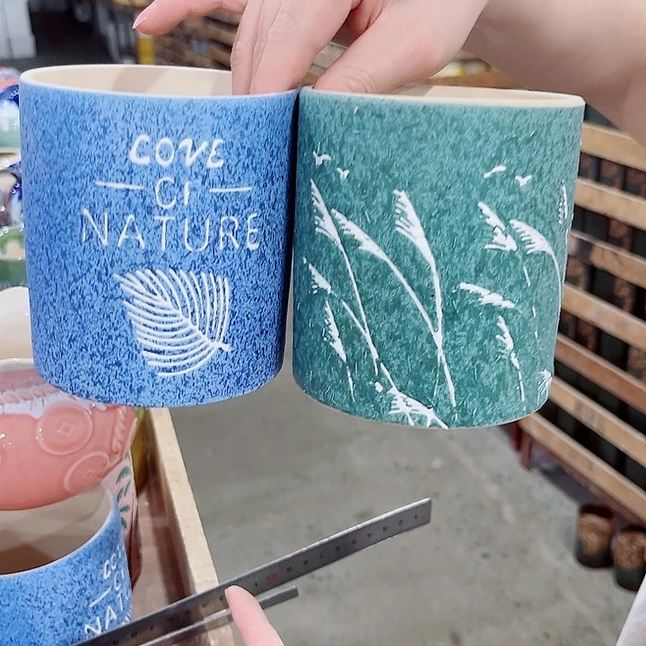 有孔.凑单10元陶瓷花盆发货！