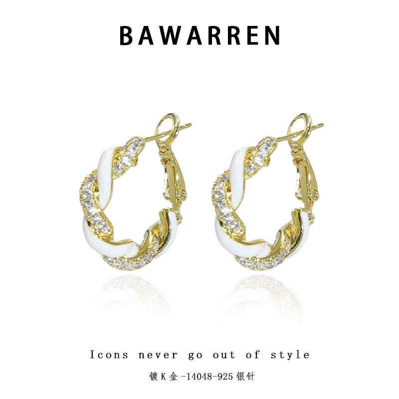 Bawarren 14048-气质轻奢时尚耳钉