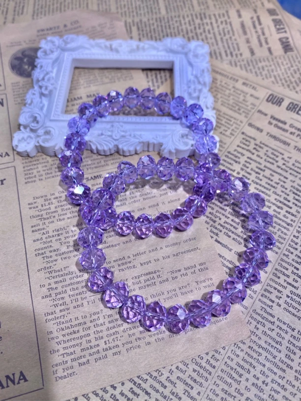 紫色10mm手串发一条AI43