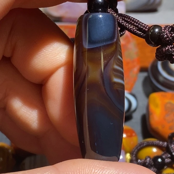 玛瑙/玉髓钛钢颈饰