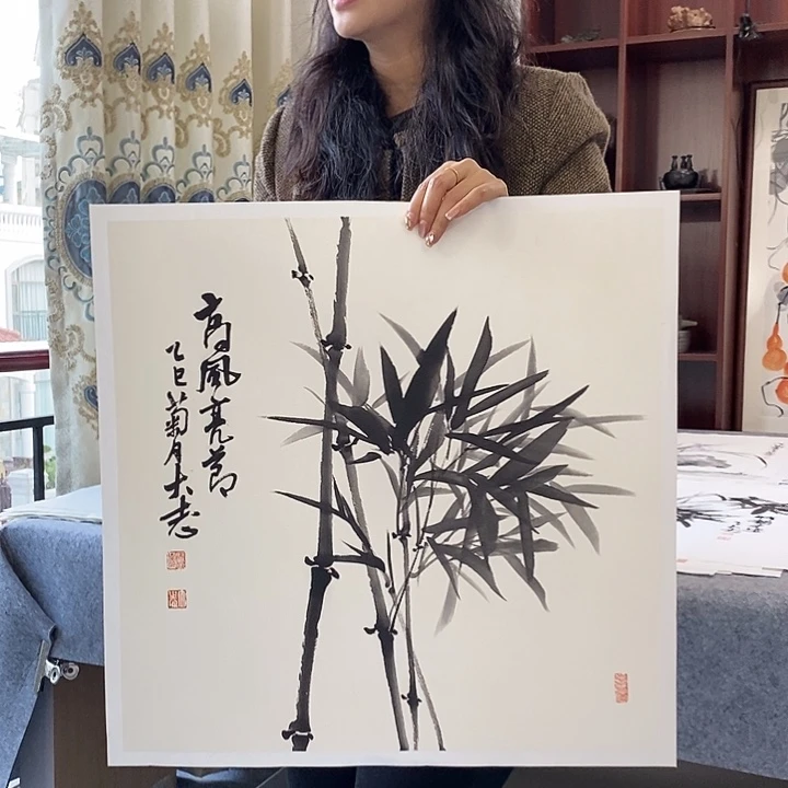 国画纯手绘国画写意作品50*50