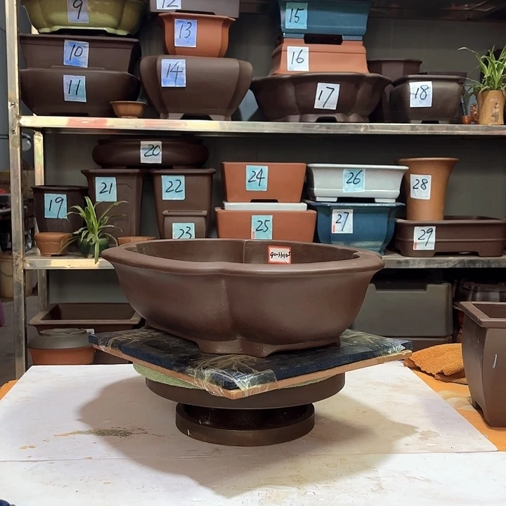 红陶宜兴紫砂花盆