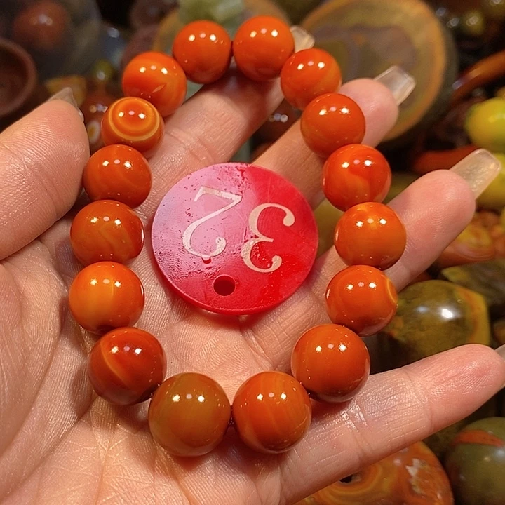 玛瑙/玉髓手链未镶嵌落***落