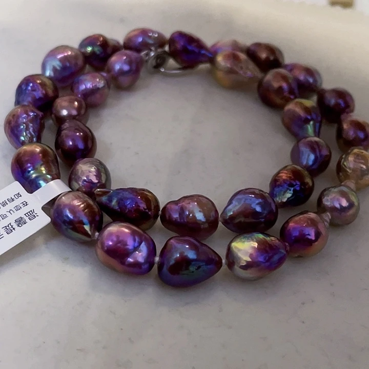 淡水珍珠项链银S925镶嵌