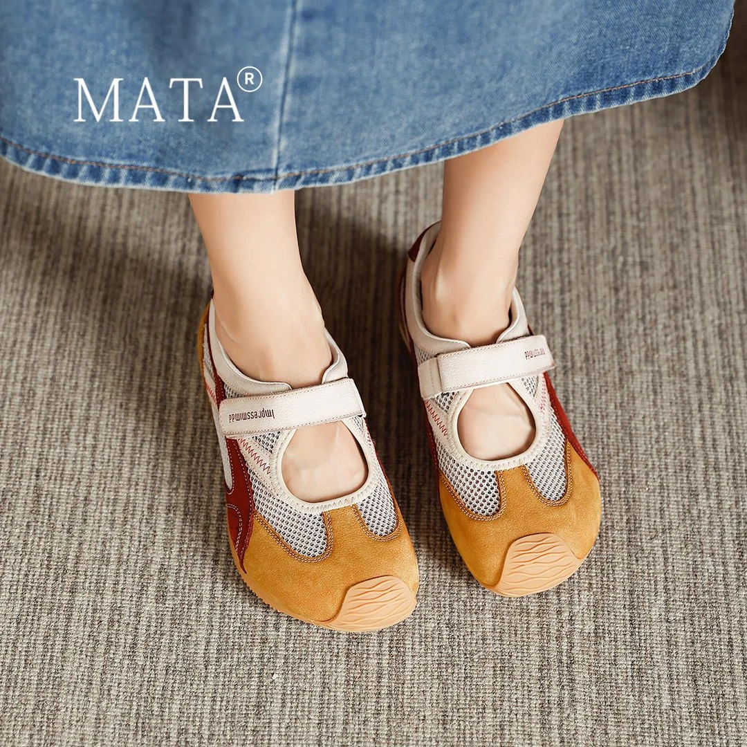 CBMT夏季软底不累脚玛丽珍凉鞋女款时尚薄款镂空透气运动休闲凉鞋