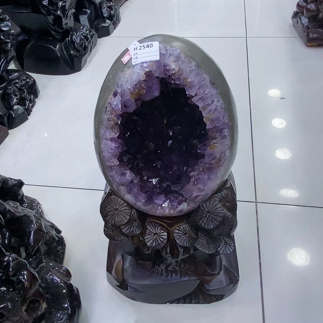 紫晶紫水晶2540未镶嵌温***好