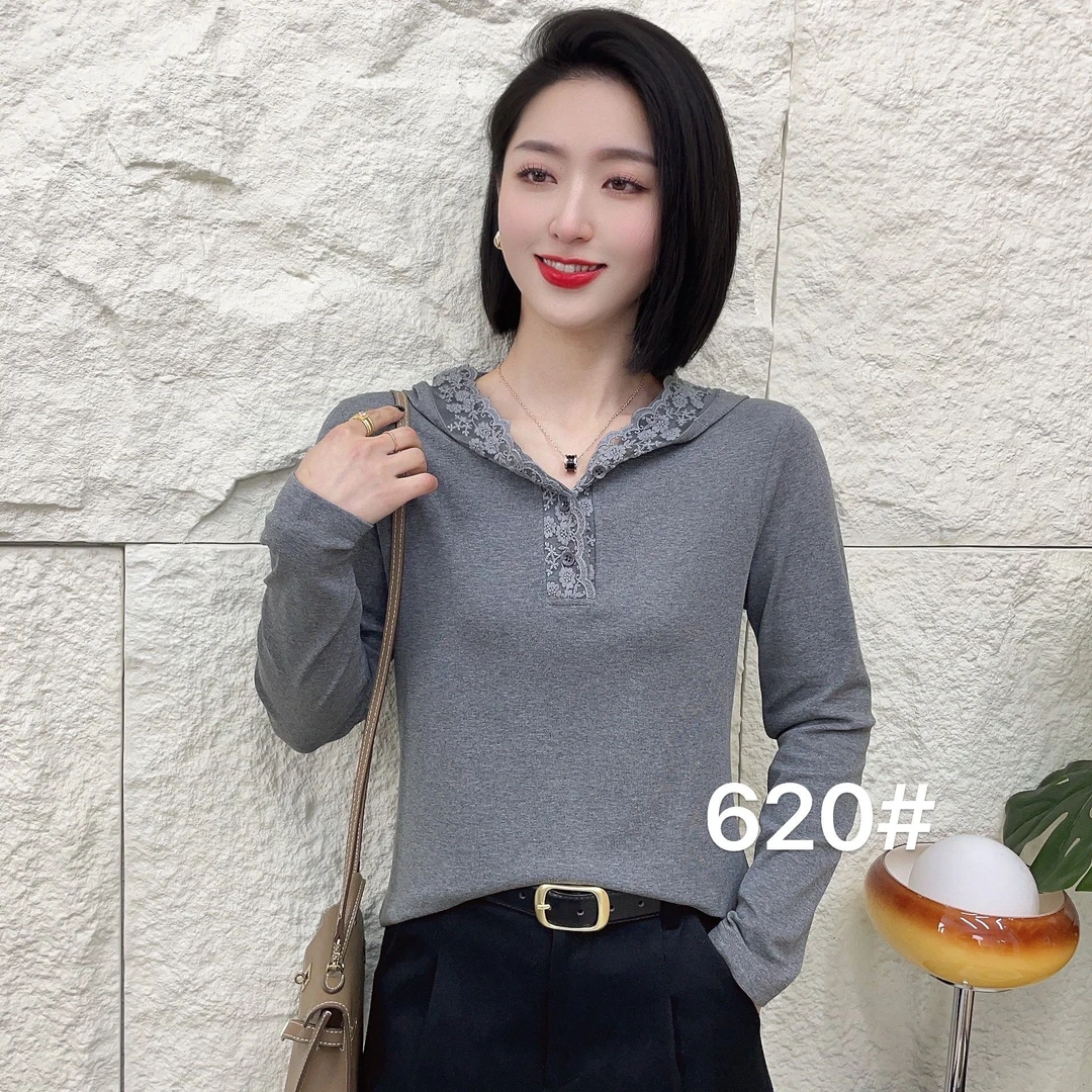 FY620（聚水潭）长袖休闲常规款卫衣时尚翻领女装女士长袖