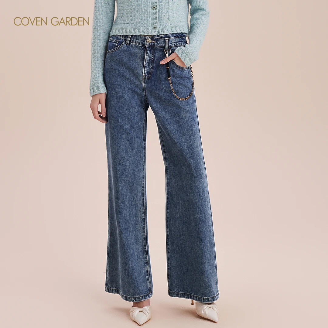 【蜜思仝】拖地喇叭牛仔裤CTA3065250 COVEN GARDEN