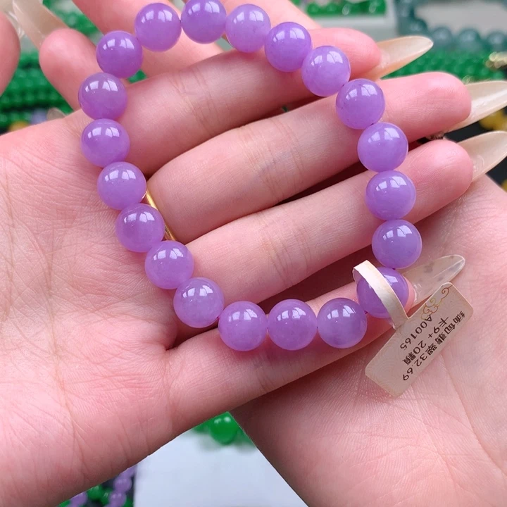 添***心缅料卡10紫罗兰手链