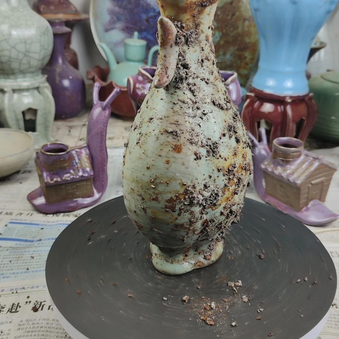 瓷片自选器型官窑生锈瓷