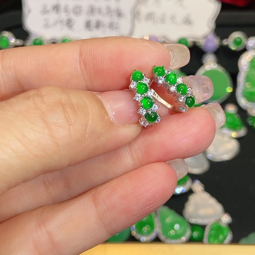 【闪购商品】未镶嵌翡翠耳饰天然翡翠