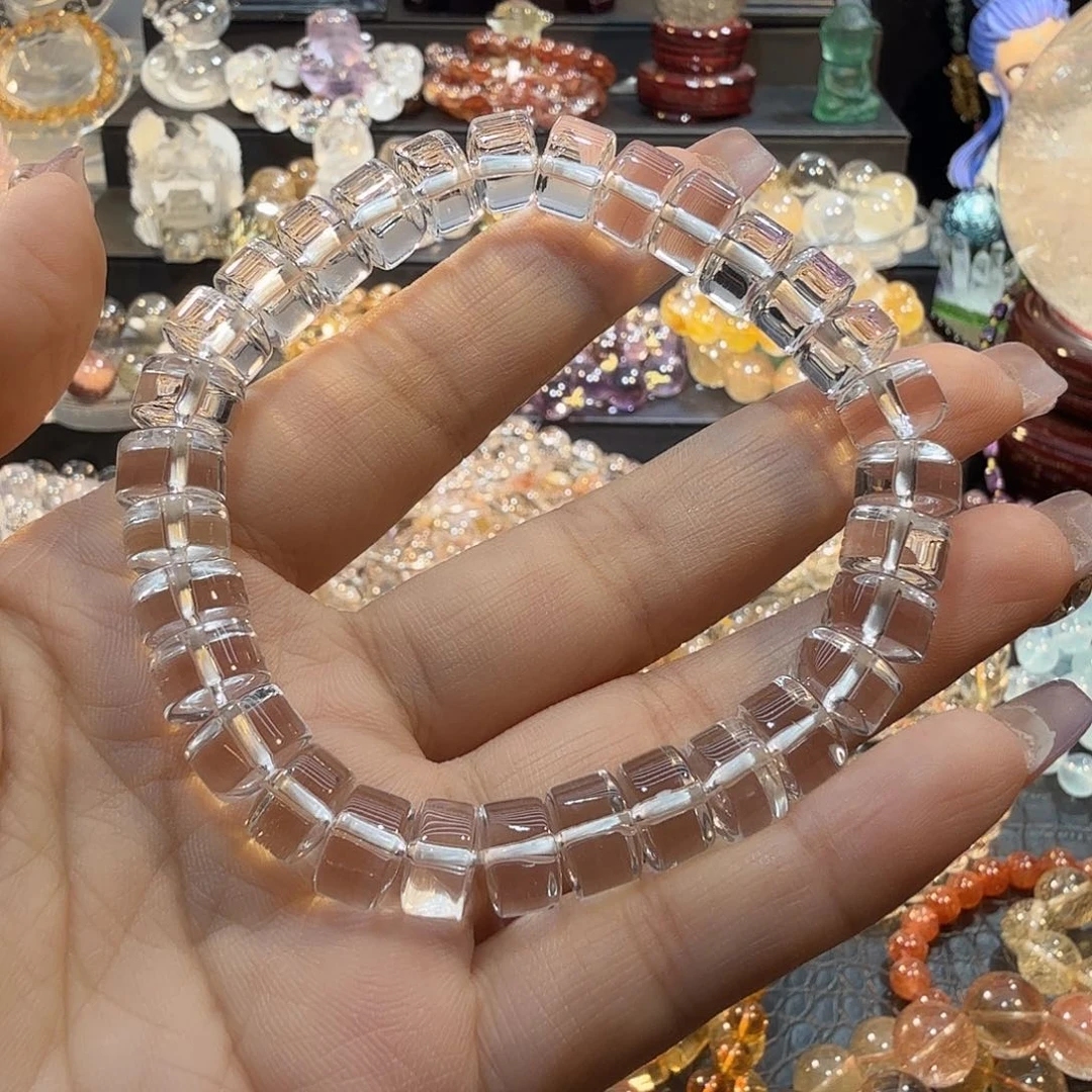 未镶嵌手链水晶白水晶