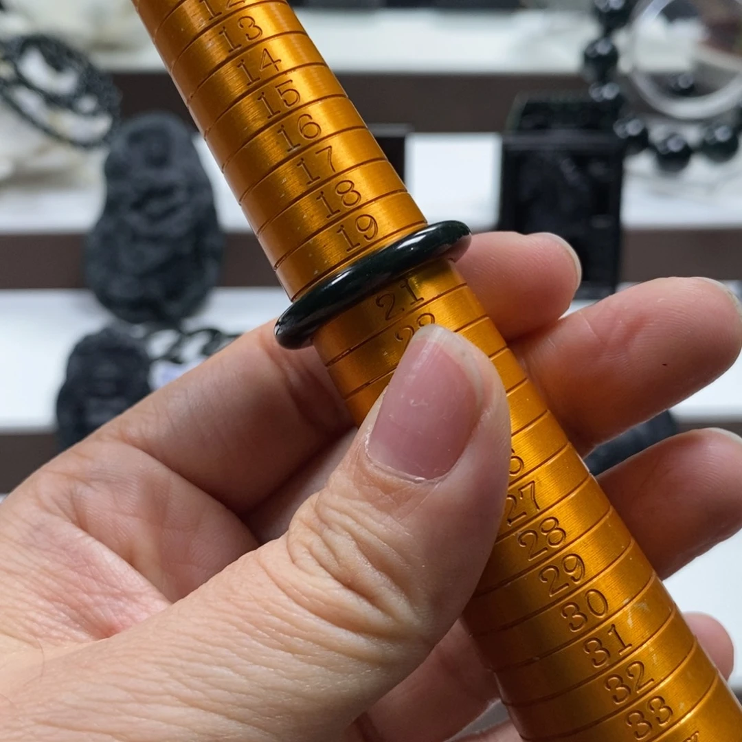 定制翡翠未镶嵌戒圈天然a货墨翠