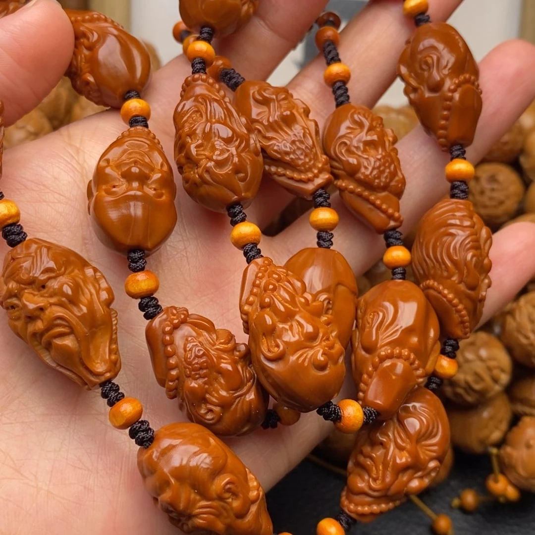 橄榄核手串十八罗汉脖挂