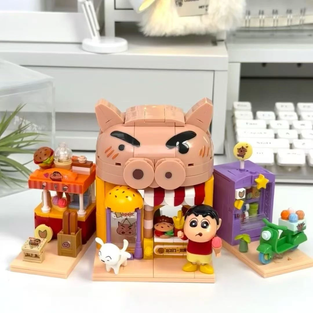 云航星21274左门卫汉堡店积木拼装动感超人创意益智玩具生日礼物