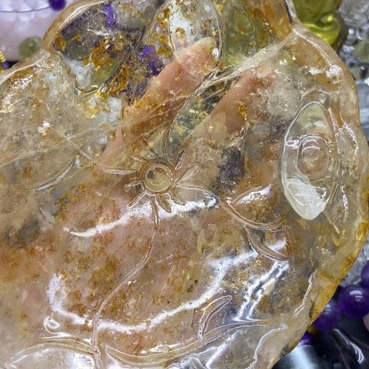 未镶嵌珠宝半成品水晶兰**师摆件