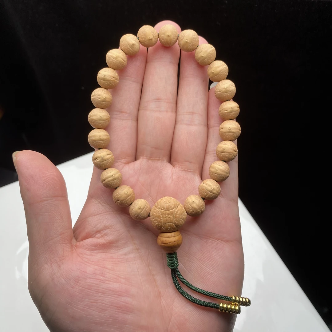 【F0095】实心凤眼菩提手串 10.1-10.4mm高油密秒沉水 高规整度