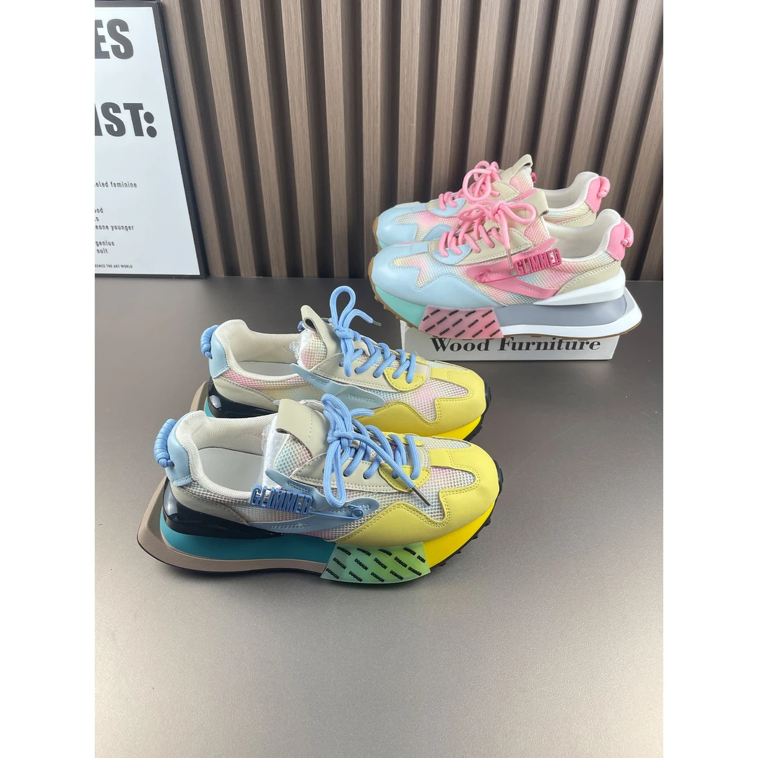 厚底老爹鞋女款2025秋季新款休闲运动女鞋真皮百搭阿甘鞋透气爆款