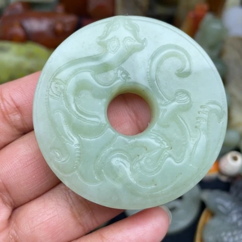 蛇纹石玉未镶嵌颈饰16